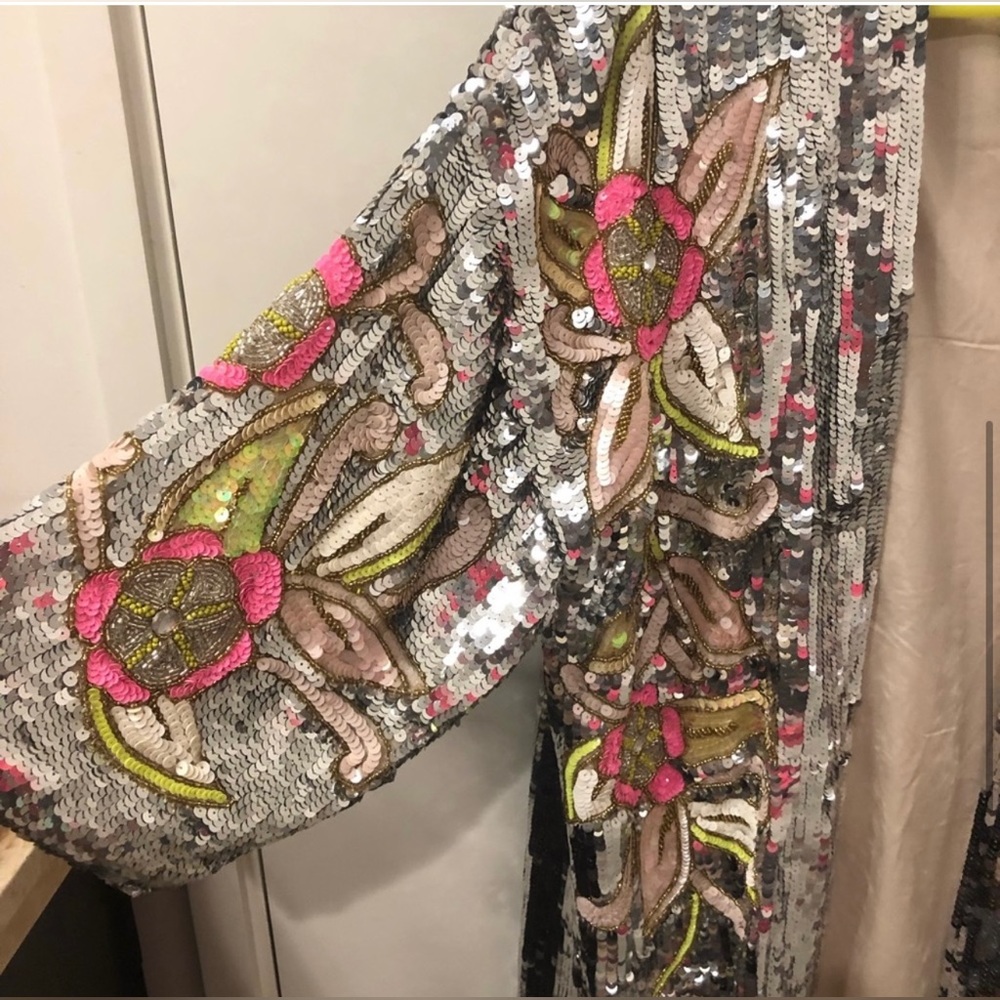 ASOS Festival Sequin Kimono - RARE & Blogger fave! - Picture 2 of 13